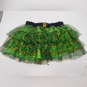 Robin girl DC Comics Green and Yellow Tulle Skirt